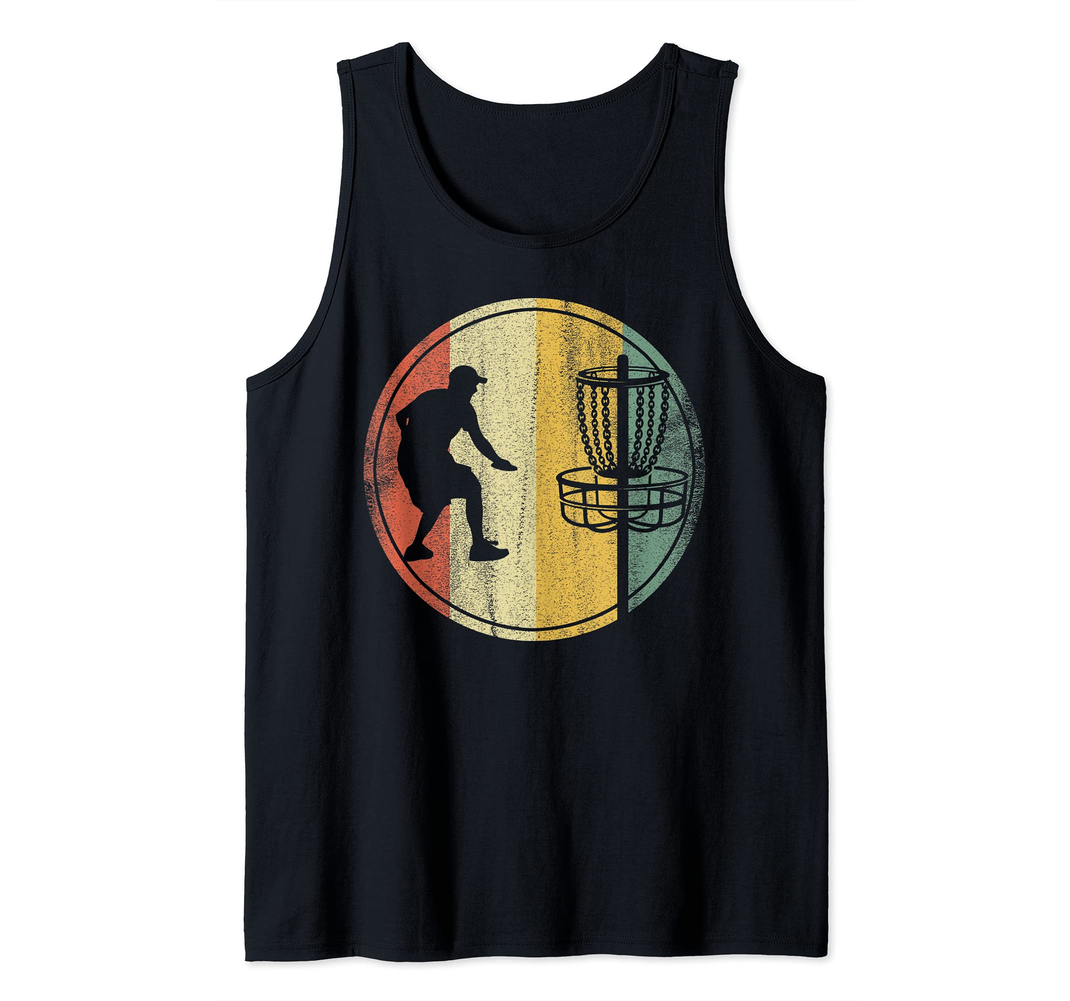 Retro Vintage Funny Disc Golf Cute Frisbee Lover Tank Top