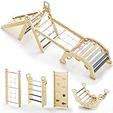 BlueWood 2024 8 in 1 Pikler Triangle Climbing Set