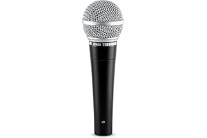 THEFING SN58 Dynamic Vocal Microphone,Includes 16ft XLR Audio Cable and Stand Adapter,Handheld Wired Cardioid Mic,for Stage Singing,Studio,SpeakerKaraoke and Mixer