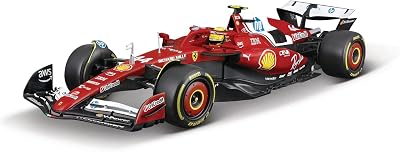 Bburago F1 Ferrari SF-25 2025 Hamilton 1:18 Diecast Model with Helmet