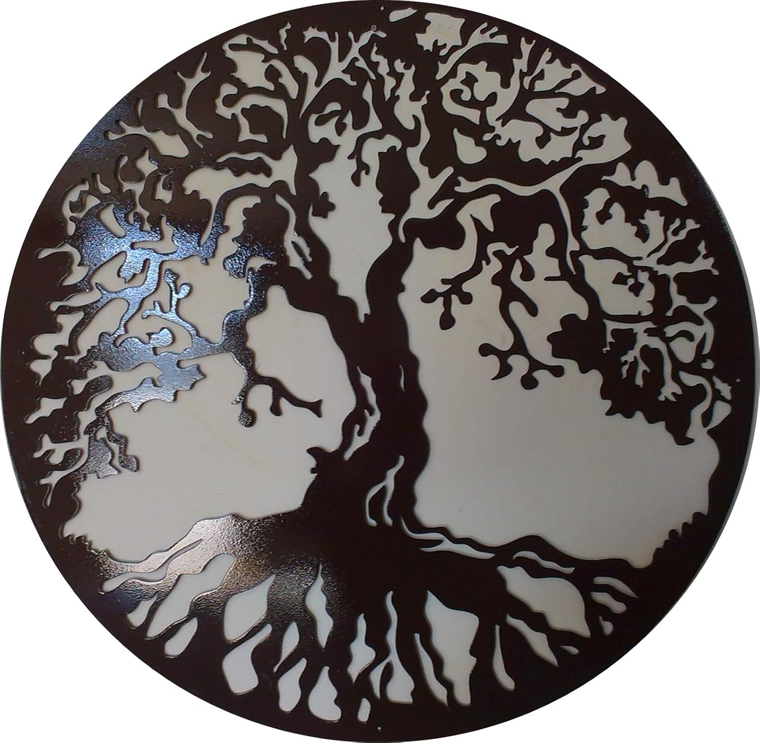 Metalartwalldecor Arbre De Vie Decoration Murale En Metal 59 7 Cm Noir Amazon Fr Cuisine Maison