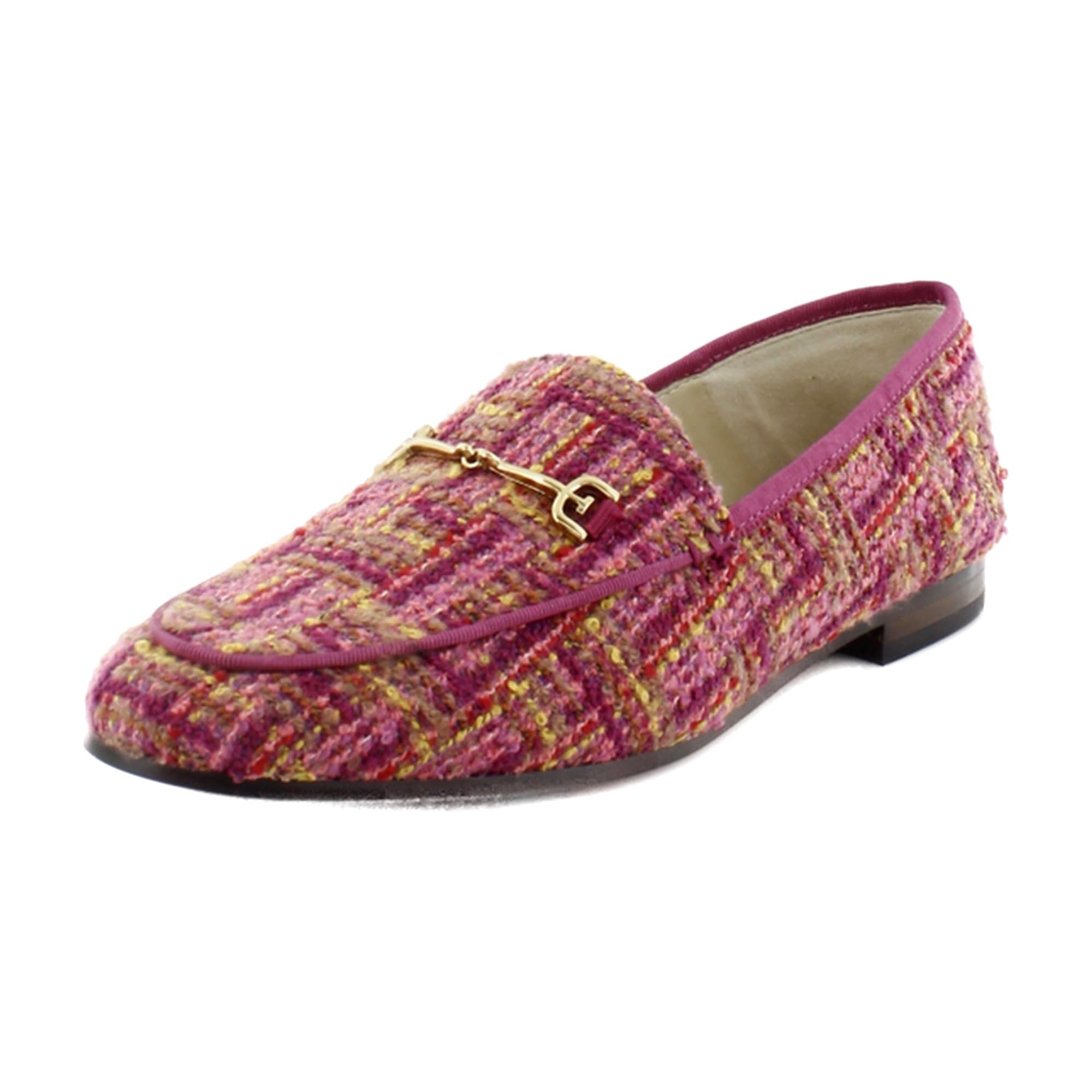 Sam Edelman Women's Loraine Loafer Flat Magenta Multi Boucle 6.5 Medium Image