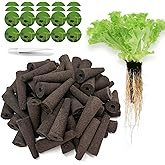 VCTMSKT 121 pcs Hydroponic Grow Sponges Seed Pods Replacement, Compatible with AeroGarden iDOO and Most Hydroponic Systems. Rapid Rooting Nursery Sponges.