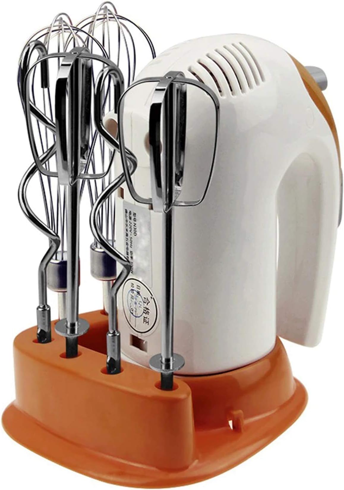 Hand Mixer Electric Mixers Kitchen Hand Held with 5 Speed Mixing Power and Storage Base, 6 Beaters, Perfect for Gift or Making Desserts