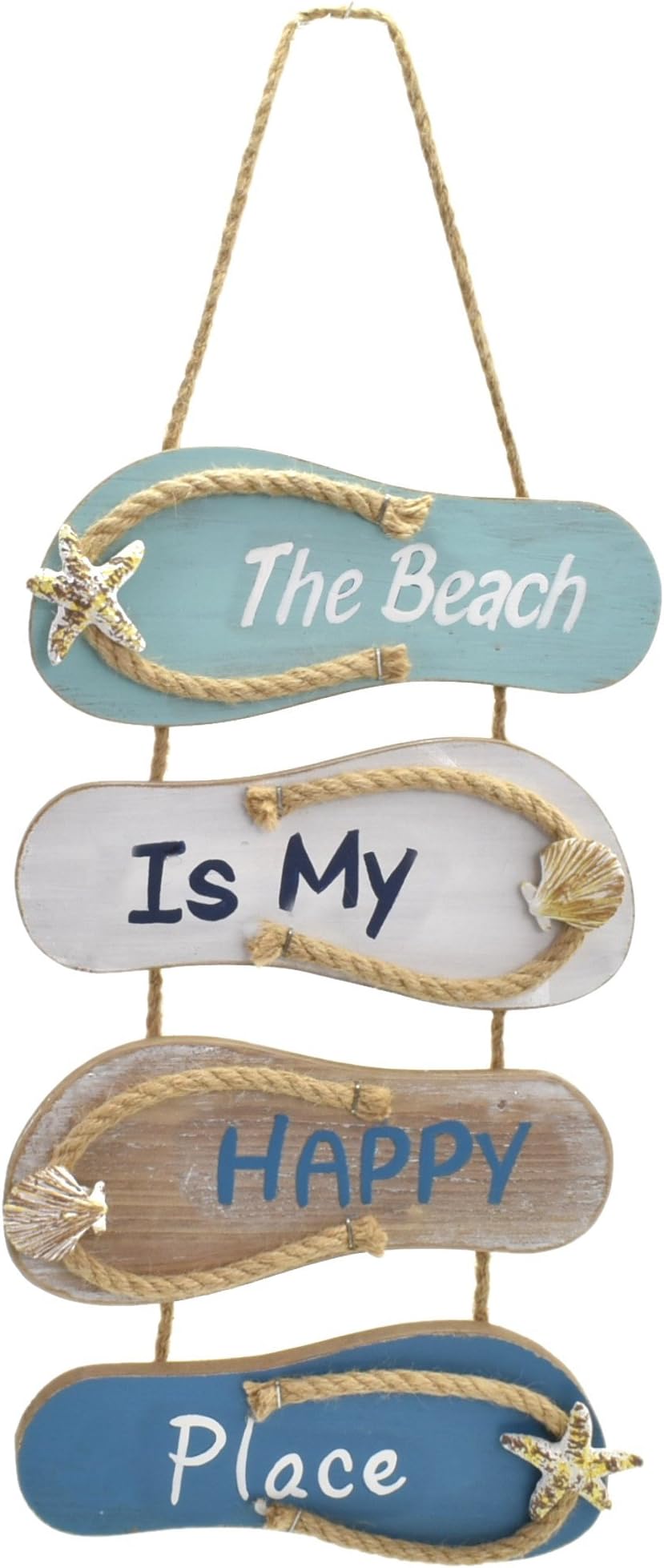 Cherish Her Beach Wooden Flip Flop Sign Printed Wall Art Decoration Plaque 55 x 23 cm (TBHP)