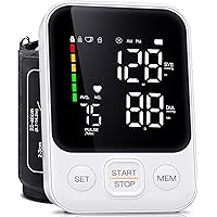 Blood Pressure Machine for Home Use Automatic Blood Pressure Monitor with 2x120 Reading Memory Adjustable Arm Cuff 8.7"-15.7"