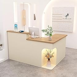 SUZEPER Modern Reception Desk Counter