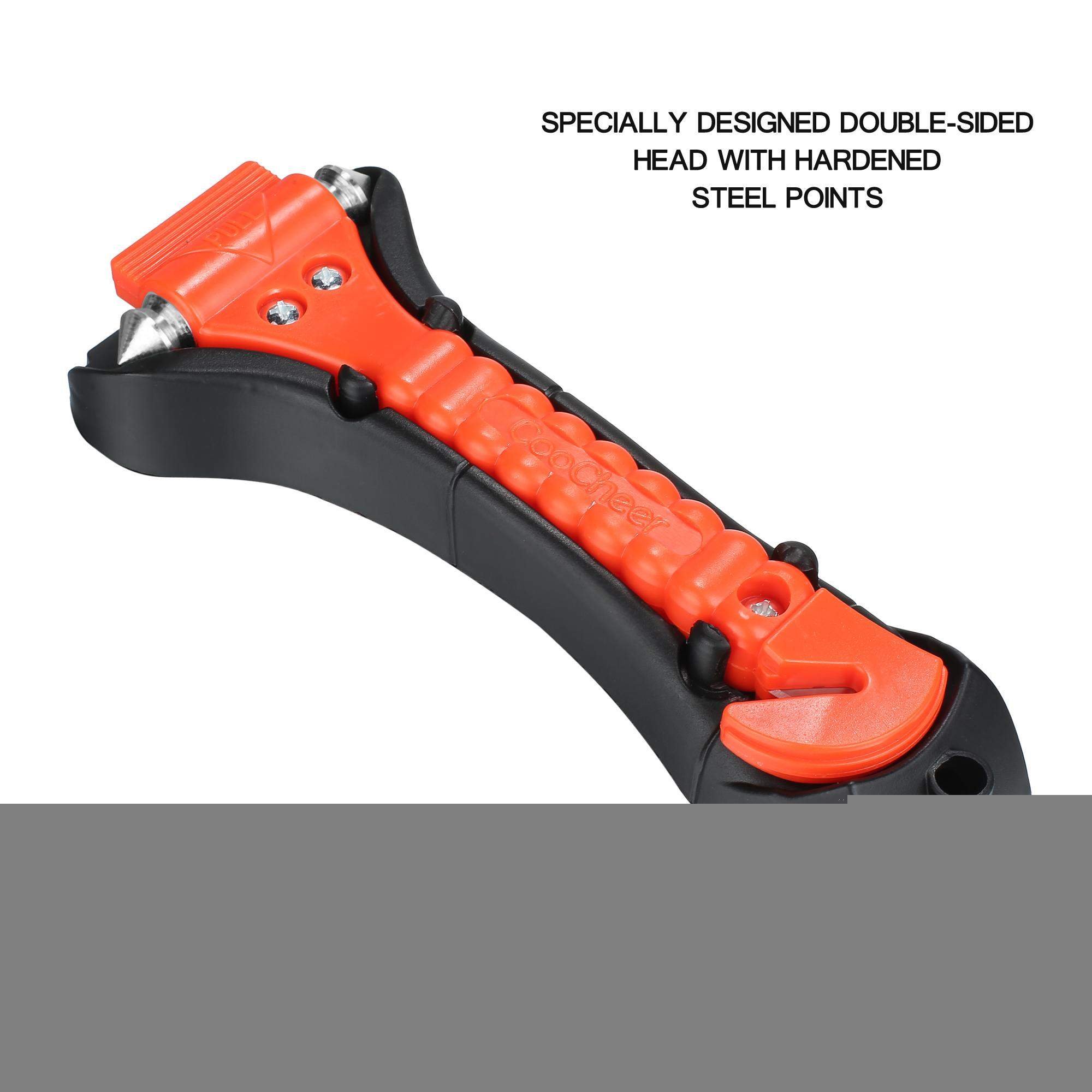 Kindsells Car Auto Emergency Safety Hammer Belt Window Glass Breaker Punch Cutter Bus Escape Rescue Tool Kit Survival Gear