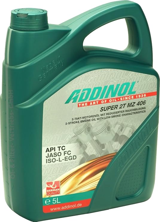 Addinol Motoröl Motorenöl Motor Motoren Motor Oil Engine Oil 2 Takt Super 2T MZ 406 5L 72400981
