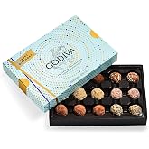 GODIVA Birthday Chocolate Belgian Truffles Gift Box, 15 Pieces | 15-Piece Assorted Milk &amp; Dark Belgian Chocolate Truffles, Birthday Gift Box for Celebrations, Gifting &amp; Sharing