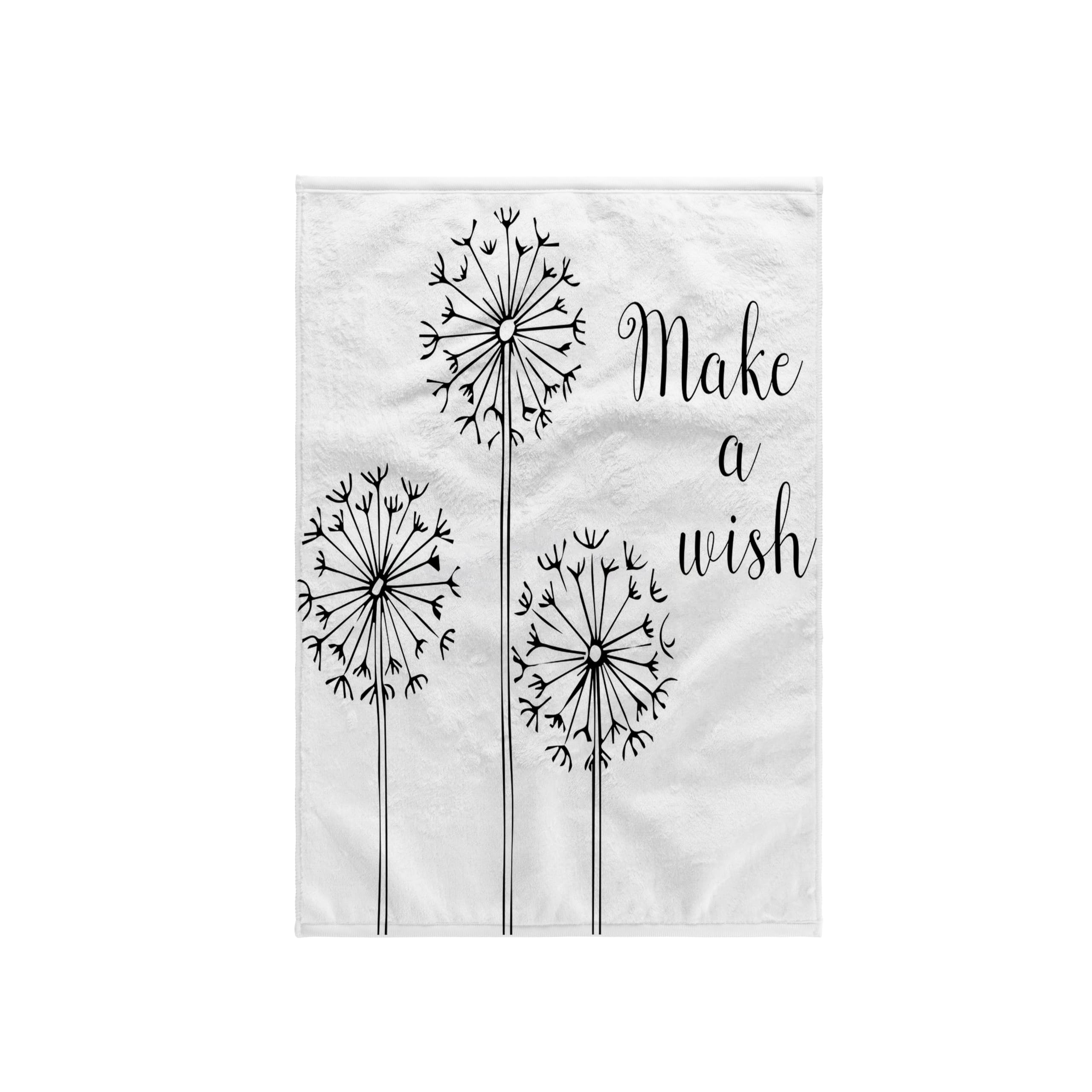 3dRose Dandelion Make a Wish Towel, Microfiber, Multi-Colour, 15 x 22-Inch