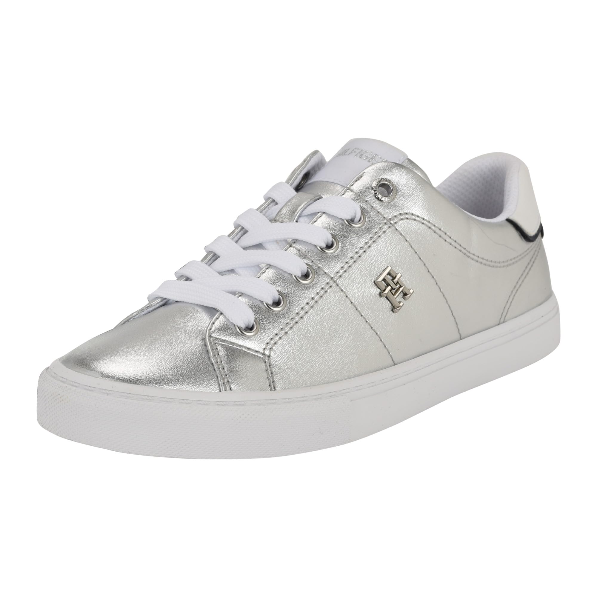 Tommy Hilfiger Women’s Lanzey, Silver, 5 Medium