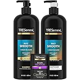 TRESemmé Shampoo and Conditioner Set, Silky & Smooth + Keratin Repair Hair Mask – Anti-Frizz Hair Products with Argan Oleo Blend (3 Piece Set)