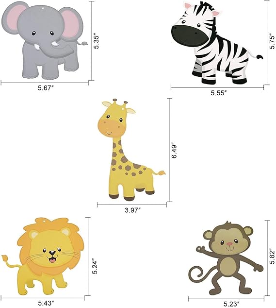 Sayala 30pack Decoration Anniversaire Enfant Animaux Tourbillons Suspendus Swirl Decoration Pour Bebe Garcon Filles Enfants Danniversaire Fete Chambre Decoration Bazis Az