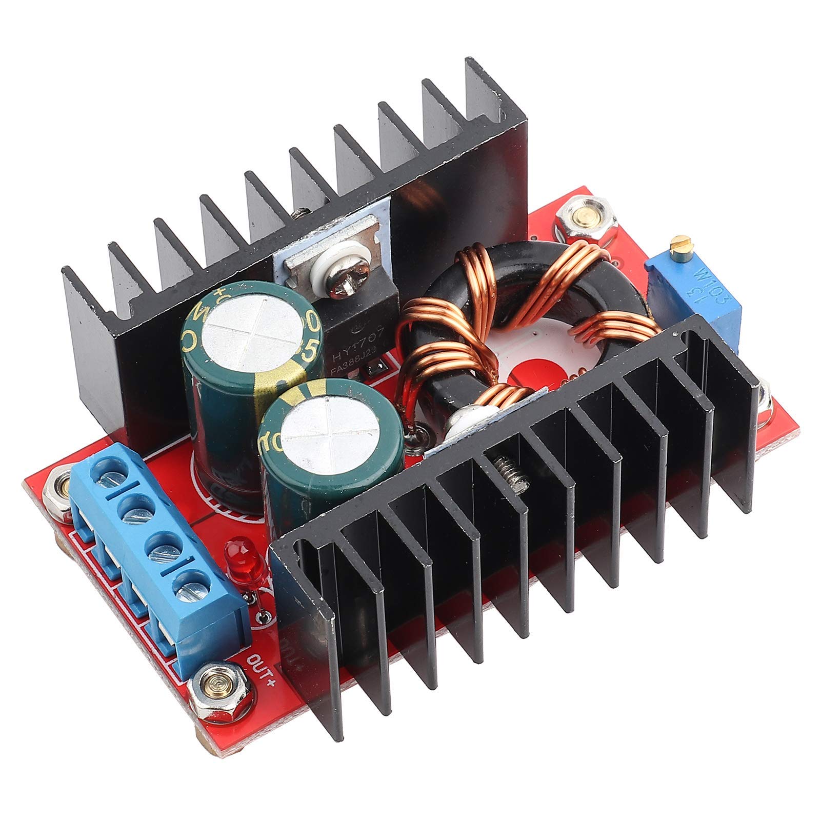 Boost Module DC-DC Step Up Converter Adjustable Voltage Power Module Boost Module 12-32V to 12-35V 150W