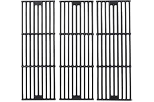 GGC Grill Grates Replacement for Chargriller 3001, 5050, 3008, 3030, 3725, 4000, 5252, King Griller 3008, 5252 and Others, 3 PCS Cast Iron Cooking Grid Grates(19 3/4" x 6 3/4" Each)