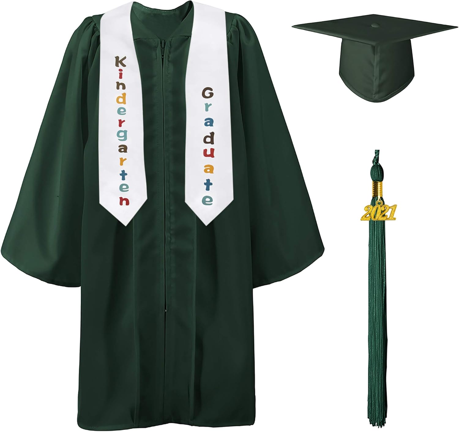 GraduatePro Kids Graduation Cap and Gown Stole Set 2021 Nursery
