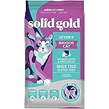Solid Gold - Lets Stay In Dry Cat Food with Superfoods - Grain Free Hairball Control Indoor Cat Formula with Protected Probio