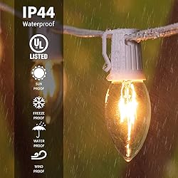 C9 Christmas String Lights Outdoor 50ft Vintage