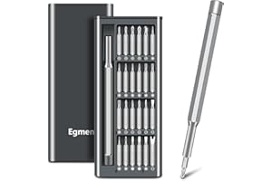 Egmen Precision Screwdriver Set, 25 in 1 Mini Magnetic Small Screwdriver Set Case for PC, Eyeglasses, Computer, Electronic, W
