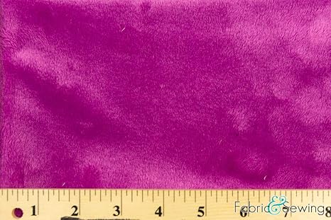 Amazon Com Fuchsia Pink Minky Smooth Soft Solid Plush Faux Fake