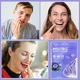 Hemiks 200 Pcs Dental Floss Floss Sticks 2 in 1 Toothpick Interdental Purple view 7