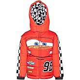Disney Zip Up Hooded Puffer Jacket Toddler to Little Kid Sizes (2T - 7)