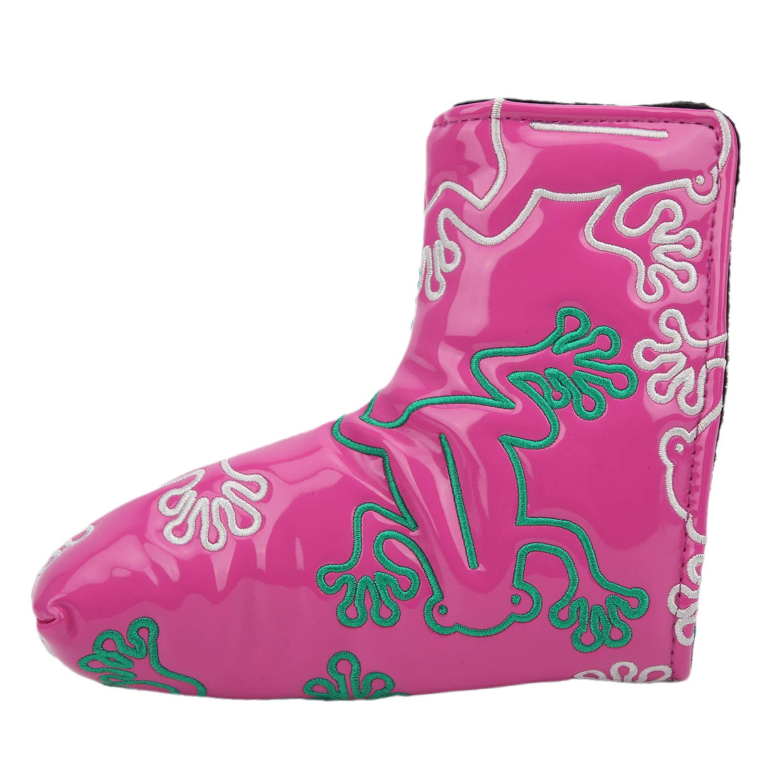 Putter Headcover Straight Putters Head Cover PU Protect Covers with Strong Magnetic Closure Design(PINK)