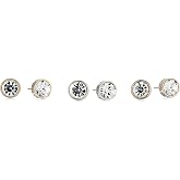 Guess Crystal Trio Stud Earring Set, Mixed Metal