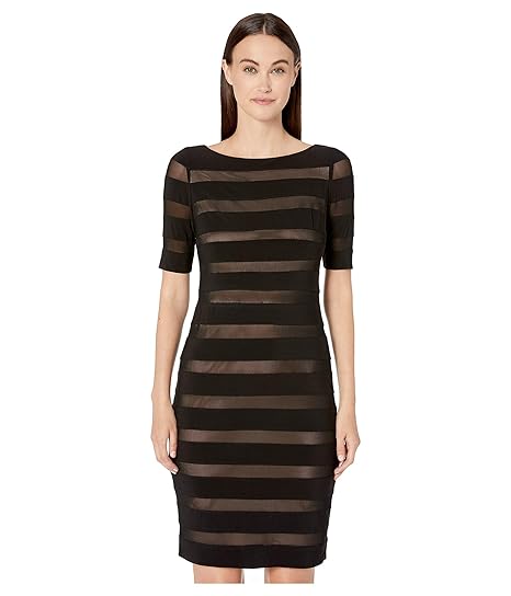 Adrianna papell illusion banded sheath dress Clearance