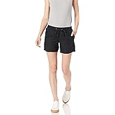 Amazon Essentials Women's 5" Inseam Drawstring Linen Blend Shorts (Available in Plus Size)