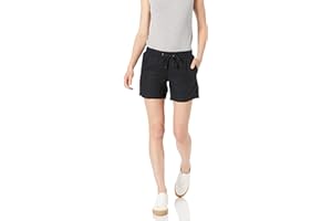 Amazon Essentials Women's 5" Inseam Drawstring Linen Blend Shorts (Available in Plus Size)