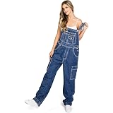 Plus Size Denim Bib Overalls 