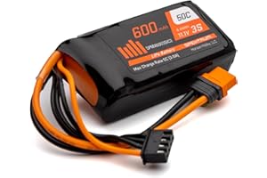 Spektrum 11.1V 600mAh 3S 50C LiPo Battery: IC2, SPMX6003SIC2