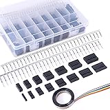 Glarks 700Pcs 2.54mm 1/2/3/4/5/6/7/8 Plug Connector