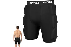 ONTYZZ Protective Padded Shorts, 3D Hip Protection Butt Pads, Impact Gear for Skiing Skating Snowboarding Skateboarding