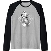 Marilyn Monroe Glowing Diamond Raglan Baseball Tee