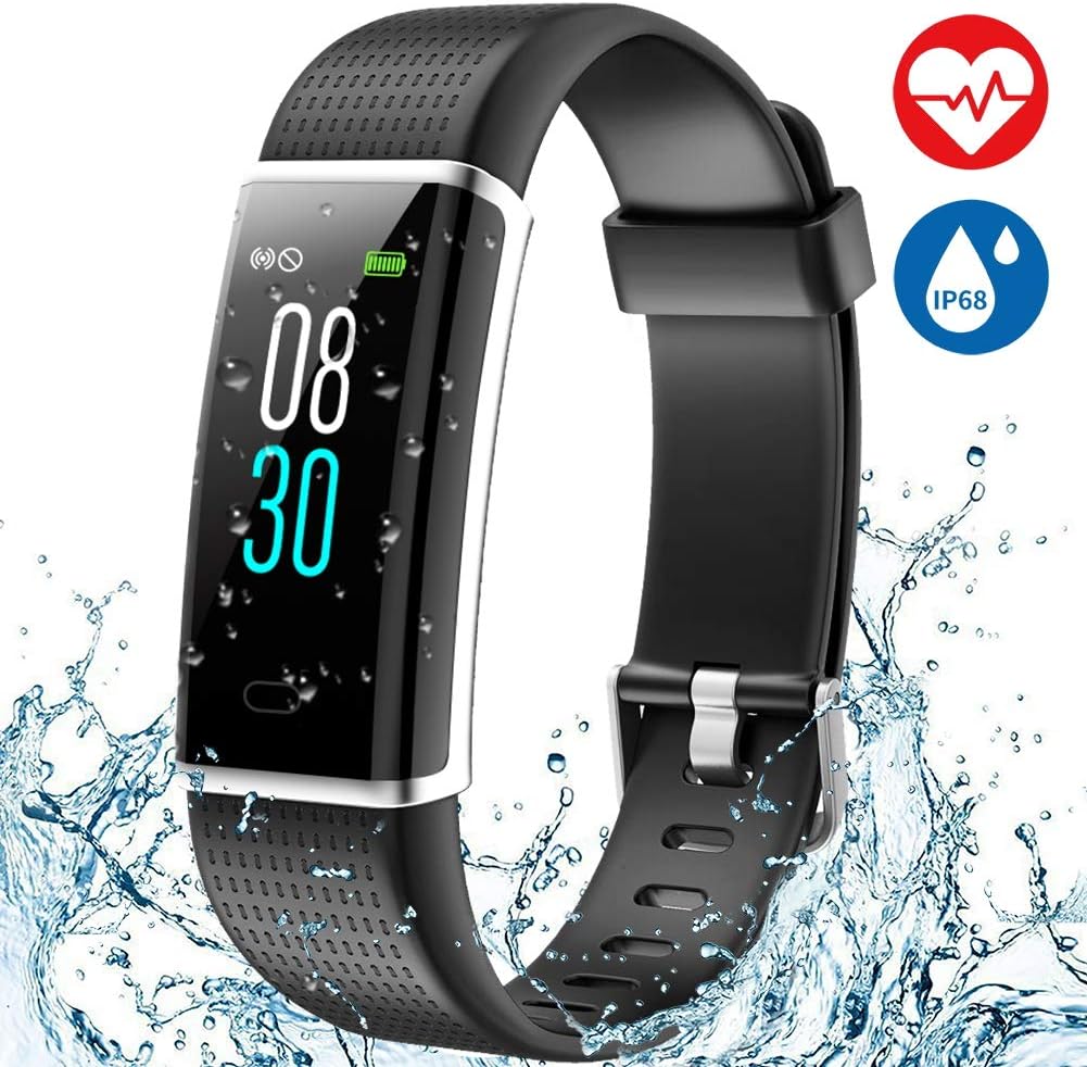 Aneken Fitness Tracker Heart Rate Monitor Watch Activity Tracker with Color Screen IP68 Waterproof Smart Watch Sleep Monitor 14 Sports Mode Pedometer Watch for Kids Women and Men