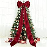 75x18 Wine Red Giant Satin Bow - Christmas Tree Topper, Oversized Ornament for Xmas/Wedding/Party/Baby Shower Supplies Backdrop Hanging Decoration