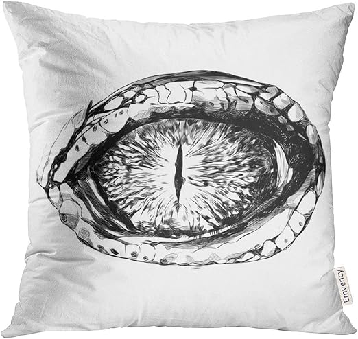 Amazon Com Upoos Throw Pillow Cover Snake Eye Of Crocodile
