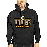 Wright & Ditson NHL Adult Heather Charcoal True Fan Hooded Sweatshirt Unisex - Unisex Cotton Poly Blend - Ultimate Comfort