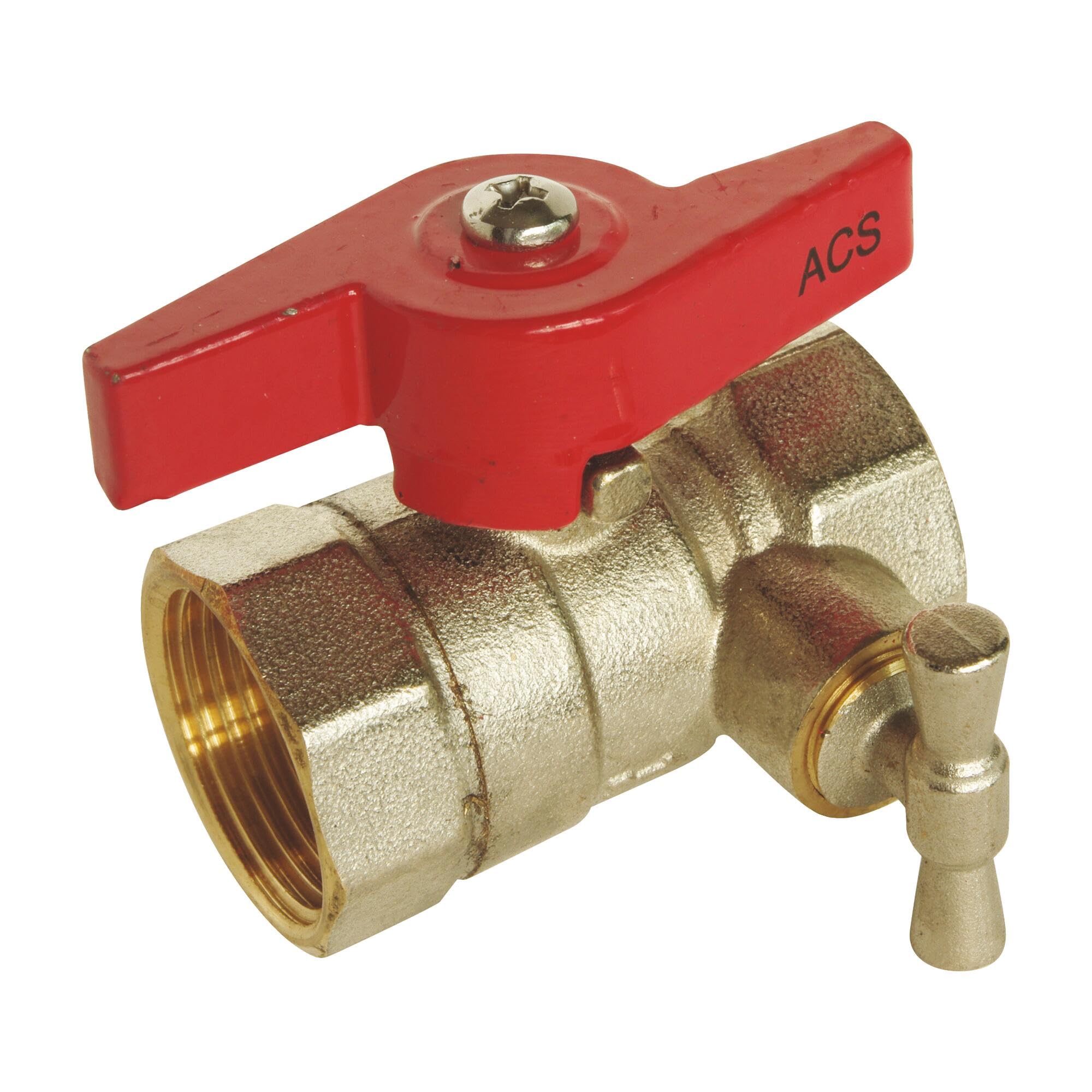 SOMATHERM FOR YOU 2104-12-15L Valve FF20 / 27 – Purge Pap Ball Double Female Flush 20/27-butterfly Joystick-Under Step-Improved Seal with O-Ring 2, Other, Norme