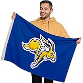 South Dakota State Jackrabbits College Sports Printed Flag - NCAA Licensed - Nylon - School Banner (Blue, Gold) (2' x 3')