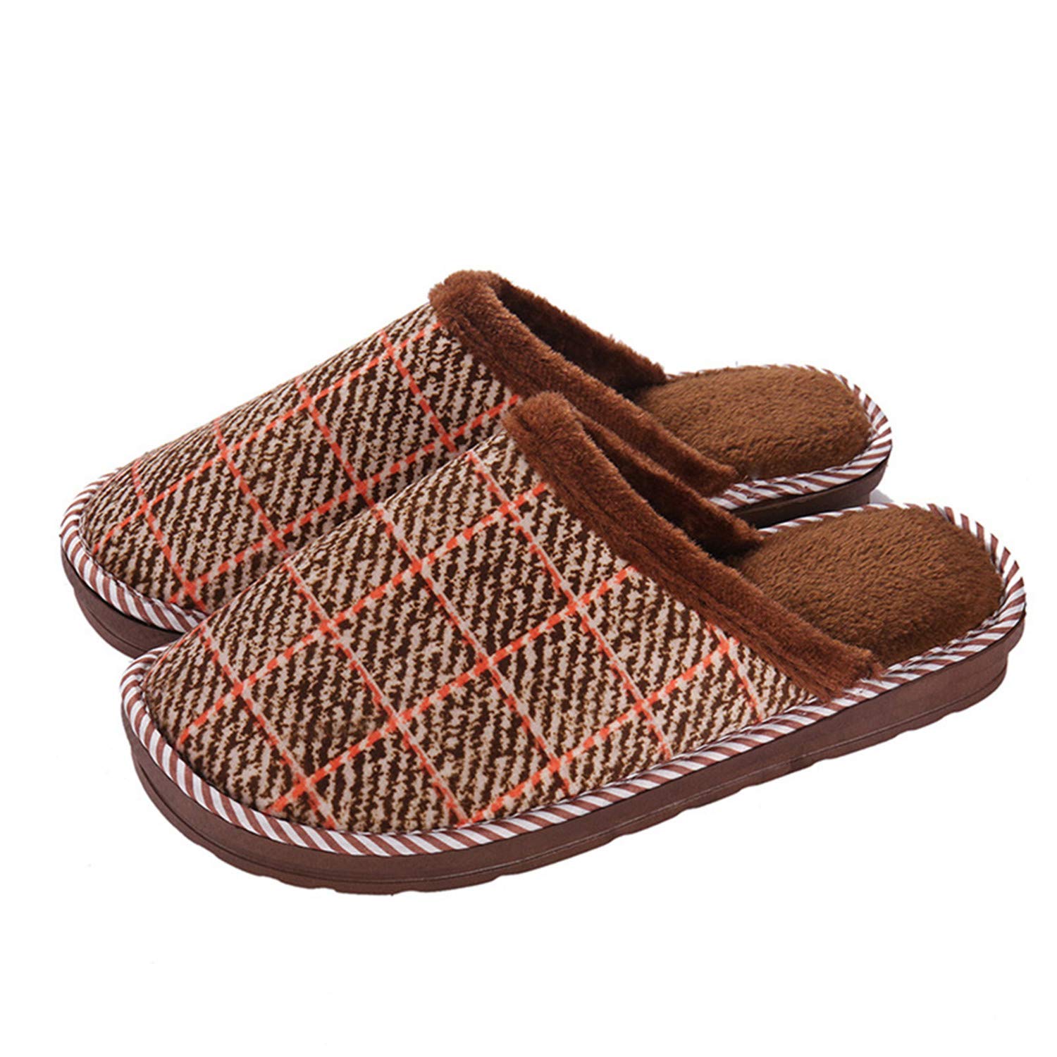 Fur Pattern Male Slipper Warm Shoes Big 