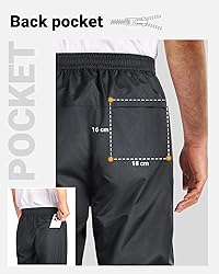 33,000ft Men's Rain Pants Full Zip Waterproof Pants