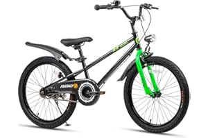 Glerc Fantacy Kids Bike, 12-20 Inch Children Bicycle for 2-13 Years Old Boys Girls, Kids Bicycle with Water Bottle Holder & Headlight & Training Wheels, Multiple Colors