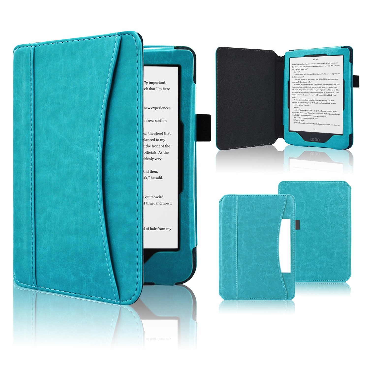 Kobo Clara HD Case, Leather Case Cover for 2018 New Kobo Clara HD with Auto Wake/Sleep Function