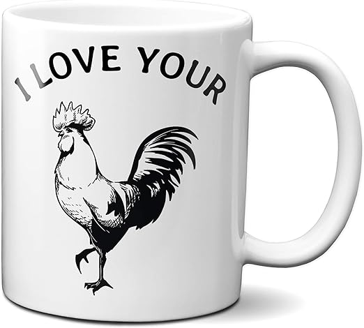 Amazon Com I Love Your Cock Mug Funny Husband Bday Gift Boyfriend Coffee Mug Hubby Birthday Present Adult Gag Gifts 11oz White Kitchen Dining