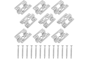 ZUYIYI 100 Pack Stainless Steel Hidden Deck Fasteners, 4mm x 30mm Screws, Silver, Residential Grade, Ideal for Composite Deck