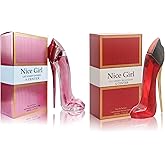 A CENTER Nice Girl 2OCS Perfume Set for Women - Floral Fragrance Gift Set with Coconut,Vanilla,Patchouli & Sweet Scent | 3.4 Fl Oz Each Women Long Lasting Original Parfume for All Day Use